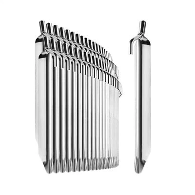 48x Zelt-Heringe aus Stahl - robuste Erdnägel in V-Form für Camping und Outdoor