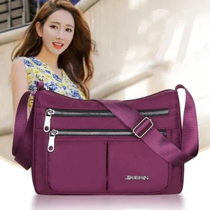 3 Layers Crssbody Bag Large Capacity Shopping Mommy Bag Women Outdoor - Picture 1 of 10