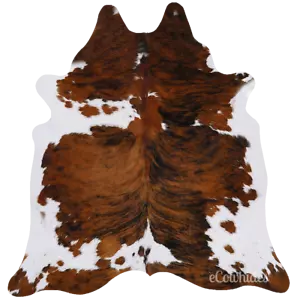 Kuhfell Teppich Tricolor Brindle Mix - Bild 1 von 9