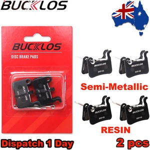 2 pairs BUCKLOS Resin Semi-Metallic Disc brake pad Mountain Bike for Shimano M06 - Picture 1 of 12