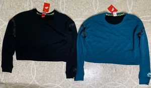 Sudadera corta Nike Track & Field negra azul para mujer nueva con etiquetas - Imagen 1 de 12