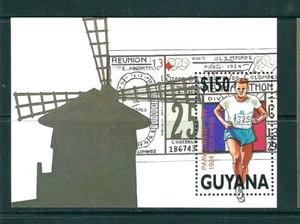 SELLOS GUYANA 1991 HB 66 PAVO NURMI HOJA BLOQUE BARCELONA 92 LOLIMPIADAS - Imagen 1 de 1