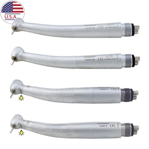 COXO Dental High Speed Handpiece 4 Hole Turbine E-Generator LED CX207-W CCX207-F - Picture 1 of 52