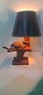 Turtle Tortoise Table Accent Lamp  Plug In Vintage hand carved hand made