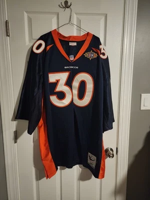 100% аутентичная футболка Террелла Дэвиса Mitchell & Ness 1997 Denver Broncos 64 (5XL) - Изображение 1 из 4