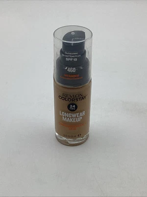 REVLON COLORSTAY 24Hrs Combination/Oily LongWear Foundation 460 Macadamia New!! - Image 1 of 4