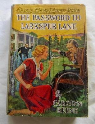 Nancy Drew #10 THE PASSWORD TO LARKSPUR LANE ~ Internals 1933C-3 DJ Third Print - Image 1 of 4
