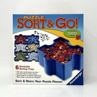 Quebra-cabeça Ravensburger Sort & Go! - 6 bandejas de classificação empilháveis classificadora de quebra-cabeças - Imagem 1 de 4