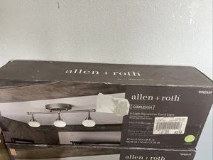 Allen + Roth Oakleigh 3-Light 24-in Antique Pewter LED Track Bar Track Light Kit - Picture 1 of 1