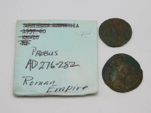 LOT OF TWO ANCIENT ROMAN EMPIRE PROBUS AD 276-282 COINS - Picture 1 of 6