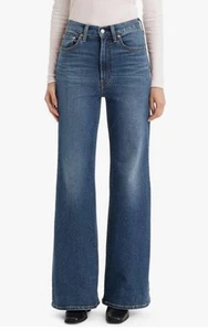 Levis Damen Ribcage Bell Flared Super High Rise Med Wash Jeans Gr. 29 x 34 Neu mit Etikett - Bild 1 von 12