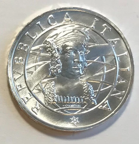 Italy 500 Lire 1989 - Columbus - Discovery of America 500th Anniversary - Unc Cover