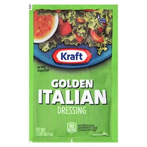 Kraft Golden Italian Salad Dressing Single Serve Packet (1.5 oz Packets, Pack... - Picture 1 of 9