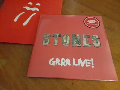 LIMITED EDITION ROLLING STONES GRRR LIVE! TRIPLE RED VINYL SEALED - Image 1 of 4