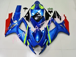 Blue Red ABS Injection Mold Bodywork Fairing Kit for GSXR600 GSXR750 2006 2007 - Picture 1 of 7