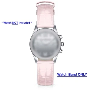 Isaac Mizrahi Pink Croco Leather Watch Strap with Silver buckle (T6U27AA) - Picture 1 of 9