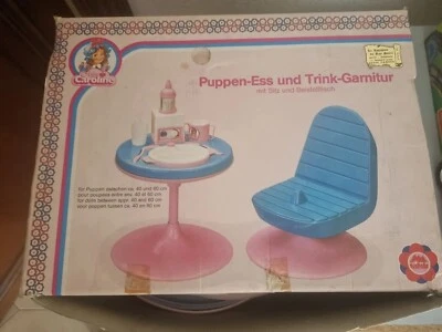 Accessoires Poupee Ancienne-garniture repas  boisson-miss caroline-1979-vintage - Photo 1/4