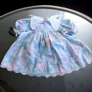Easter Dress Bryan Purple Lace Party Floral Dress Toddler Girl 2T Vintage - Picture 1 of 13