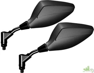 SPECCHIETTI YAMAHA TMAX T-MAX 2009 2010 MANUBRIO CARBON OPACO SPECCHI OMOLOGATI - Foto 1 di 4