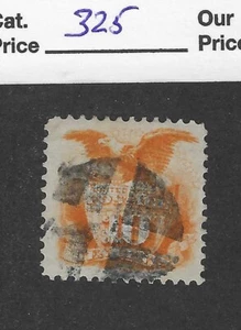 Warrenstamp US Scott # 116,10 cent yellow, XF, 1869, scv.$325 - Picture 1 of 2