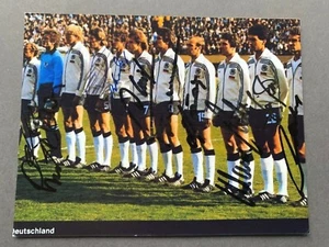 DFB-Fußballelf WM 1978 (10x signiert) signed Foto 10x13 Autogramm - Picture 1 of 1