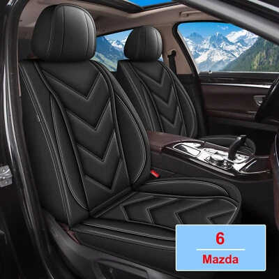Car 5-Seat Covers Front&Rear Full Set PU Leather For Mazda 6 2010-2021 - Image 1 of 4