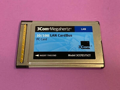 3COM MEGAHERTZ 10/100 LAN CARDBUS PC CARD Model: 3CCFE575CT  - Image 1 of 2
