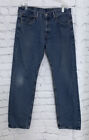 Levi's 505 Men's 36X32 (Tag 36X34) Jeans Regular Fit Straight Leg Blue Denim