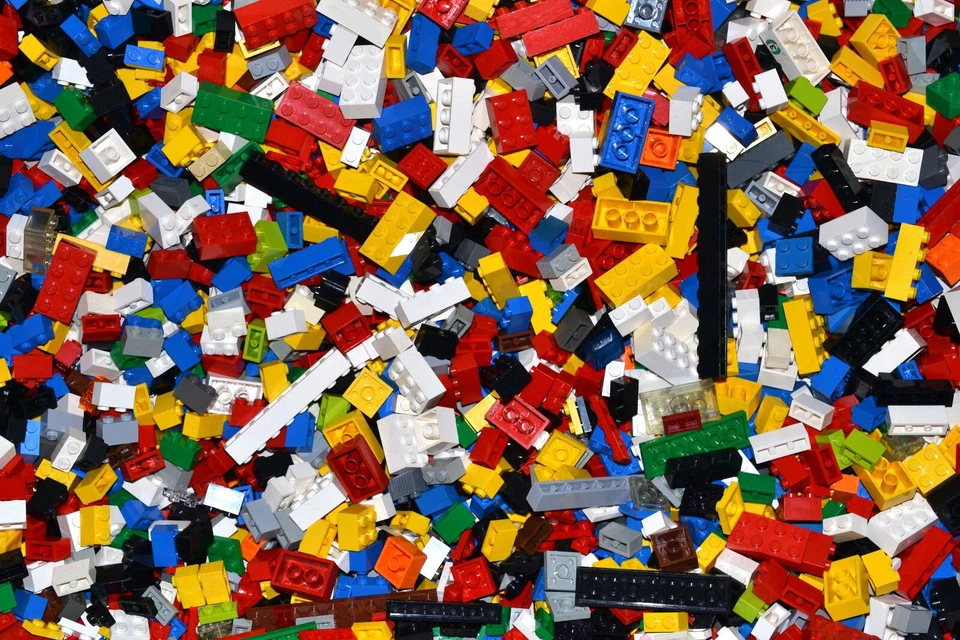 LEGO® Grundbausteine über 300 Steine, Basic Bausteine, bunt gemischt, Konvolut  - Bild 1 von 1