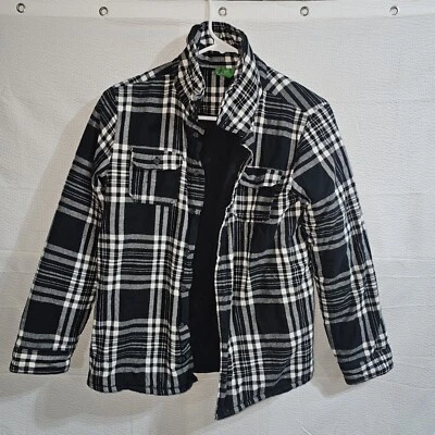 Chaqueta de franela DIP blanca y negra para niños talla XL 16-18 Foto 1 de 4