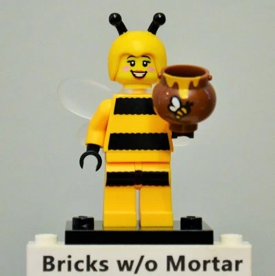New Genuine LEGO Bumblebee Girl Minifig with Honey Pot Series 10 71001 - Image 1 of 4