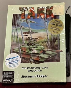 Tank M1 Abrams Simulation PC Game Big Box Spectrum Holobyte VTG 1989 CIB EUC - Picture 1 of 4