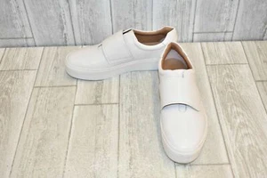 Calvin Klein Jaiden 10 Cow Silk Platinum White Slip On Sneaker Trainers Walking - Picture 1 of 5