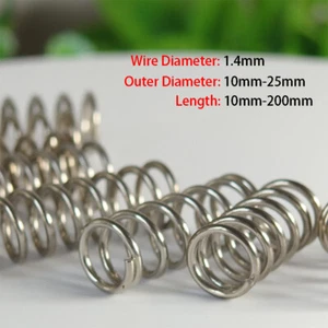 Compression Spring Various Size 10-25mm Diameter &10-200mm Length Pressure Small - Picture 1 of 5
