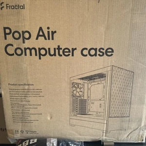 Fractal Design Pop Air Mid Tower Case - RGB Black TG Clear - Afbeelding 1 van 3