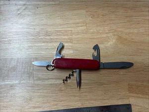 ISC Stainless Germany 6 Function Red Pocket Knife - Picture 1 of 3