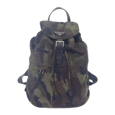 PRADA  BZ0032_ZSR_F0334 Backpack Â· Daypack Tessuto Camouflage/khaki Nylon... - Image 1 of 4