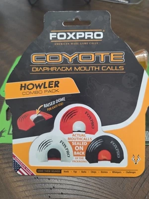 FOXPRO Coyote Predator Diaphragm Mouth Calls HOWLER Combo Pack American Made - Image 1 of 4