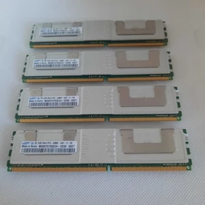 8GB TOTAL, 2gb X 4, SAMSUNG M395T5750EZ4-CE66 2RX4 PC2-5300F-555-11-E0 DDR2 - Picture 1 of 2