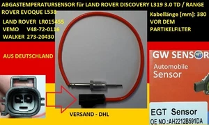 SENSOR DE TEMPERATURA DE ESCAPE LAND ROVER DISCOVERY L319 3.0 TD / RANGE ROVER EVOQUE - Imagen 1 de 1