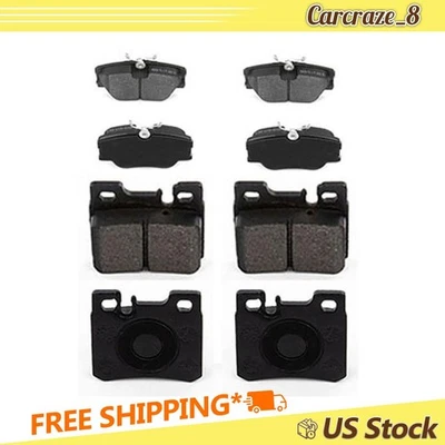 Front Rear Brake Pads Set for Mercedes-Benz 300TE 3.0L 1988 1989 1990 1991 1992 - Image 1 of 4