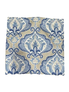 Pottery Barn hellbraun und blau Damast Ikat Euro Schein 24x24 - Bild 1 von 8