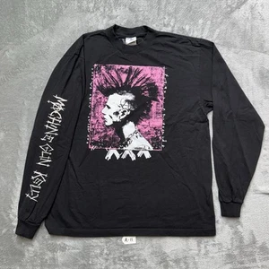 Machine Gun Kelly Shirt Adult Medium Black Long sleeve Mohawk XL Shaka Wear - Picture 1 of 9
