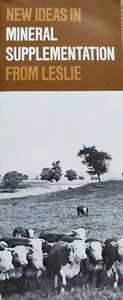 Leslie Salt Co Vintage Booklet New Ideas in Mineral Supplementation 1972 - Picture 1 of 5
