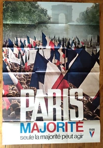 affiche politique - PARIS MAJORITE - photo Barbey Magnum - Picture 1 of 1