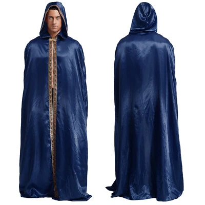 Unisex Adulto Capa Con Capucha Medieval Renacimiento Capa Diablo Bruja Disfraz Juegos con disfraces Foto 1 de 2