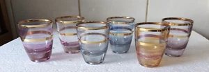 Vintage 60s Set of Six Shot Glasses - Picture 1 of 4