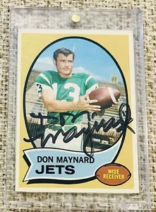DON MAYNARD 1970 TOPPS NICE SIGNED CARD AUTOGRAPH JSA DIED 2020 - Picture 1 of 2