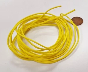 ALGODÓN TRENZADO ENCERADO AMARILLO DE COLECCIÓN 2mm. CABLE - HAZLO TÚ MISMO CORDÓN DE CUENTAS JOYERÍA N229 - Imagen 1 de 3
