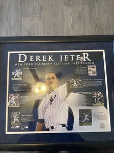 Derek Jeter N.Y. Yankee Steiner gerahmt All Time Hits Leader Montage - Bild 1 von 6